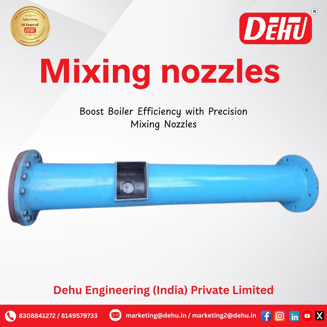 DehuDeipl's tweet image. 🔥 Enhancing Boiler Performance with Precision-Engineered 𝗠𝗶𝘅𝗶𝗻𝗴 𝗡𝗼𝘇𝘇𝗹𝗲𝘀
📞 𝗖𝗼𝗻𝘁𝗮𝗰𝘁 𝗨𝘀 𝗧𝗼𝗱𝗮𝘆!
📲 8308841272 / 8149579733
📧 marketing@dehu.in
 / marketing2@dehu.in

🌐 dehu.in

#BoilerSolutions #DehuPune #DehuPuneIndia #MixingNozzles