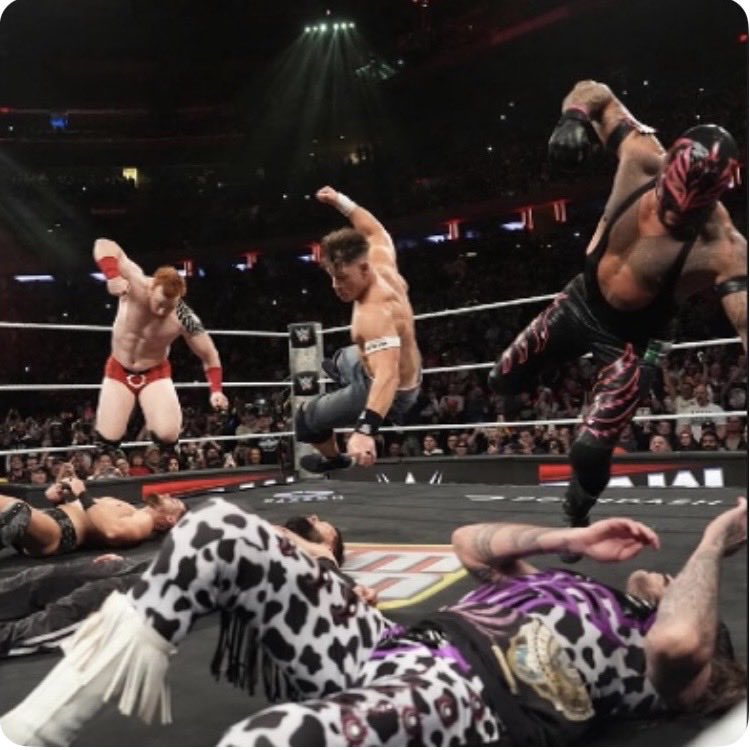 WWESheamus's tweet image. What do 3 Irish lads &amp;amp; 2 Mexicans have in common? 

A John Cena last ever Raw in Madison Square Garden NYC absolute BANGER!