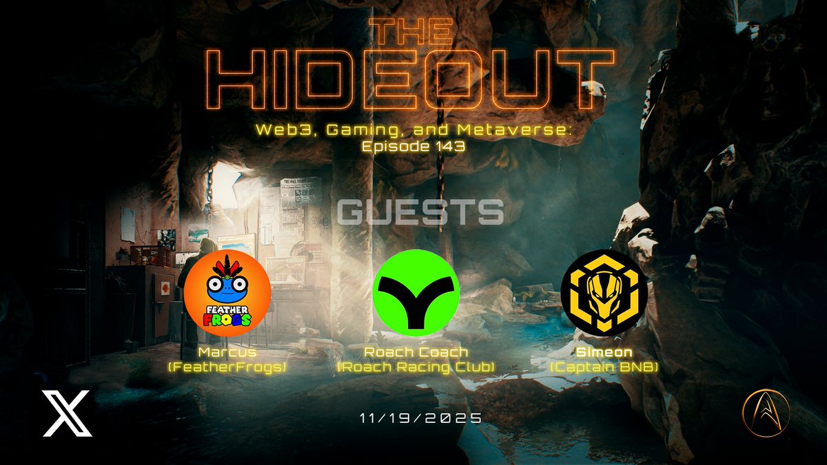 TheHideout_Show's tweet image. We’re LIVE!

Join our Spaces with @Satoshiverse_io for a chance to win 500 $BITZ! One lucky attendee will be selected at random!

Don't forget to repost this and follow @thehideout_show!