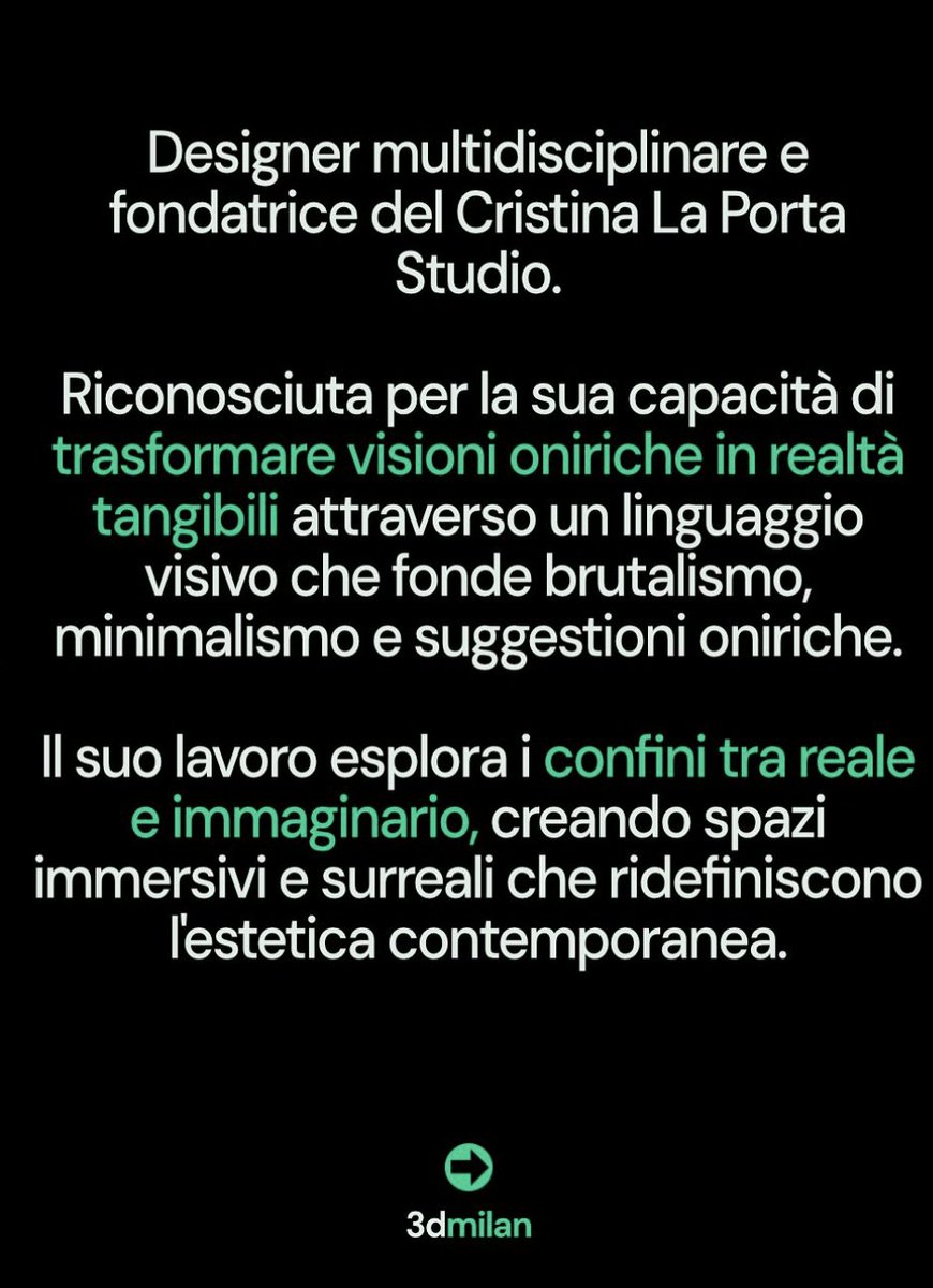Cristina La Porta Studio tweet media