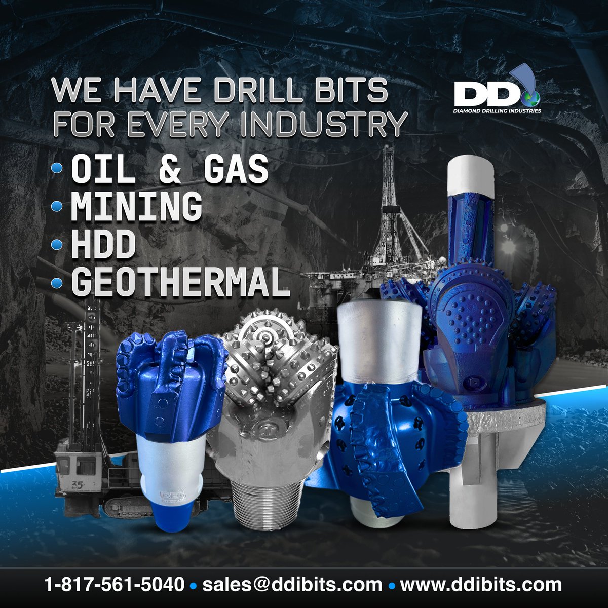 ddibits's tweet image. 🌎 Our mission is simple. We deliver high-performance Drill Bits that lower your cost per foot and raise your footage across Oil and Gas, Mining, HDD, and Geothermal.

💡 Every cutter, insert, and nozzle is engineered to push your operation forward.

#pdcbits #oilandgas #hdd