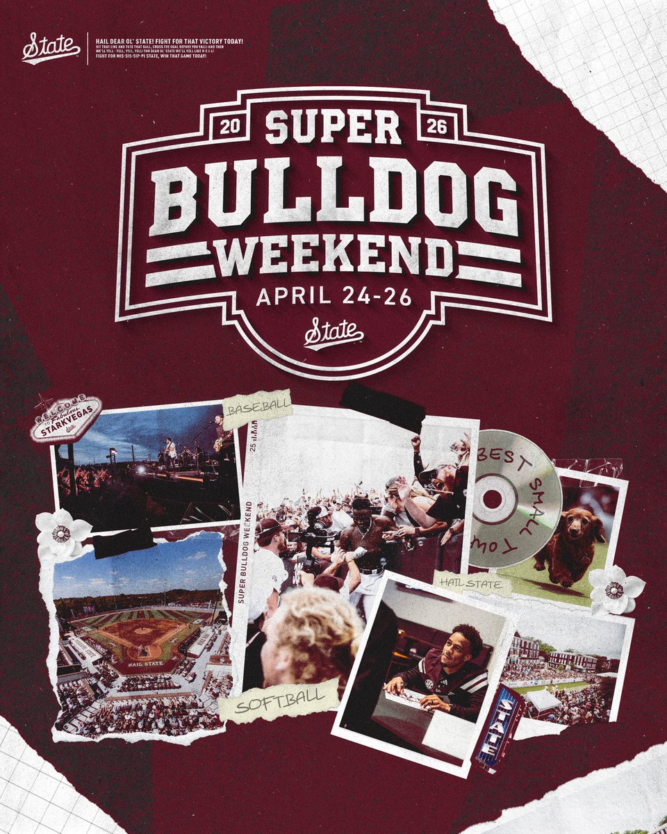 Mark your calendars  📅 

#HailState