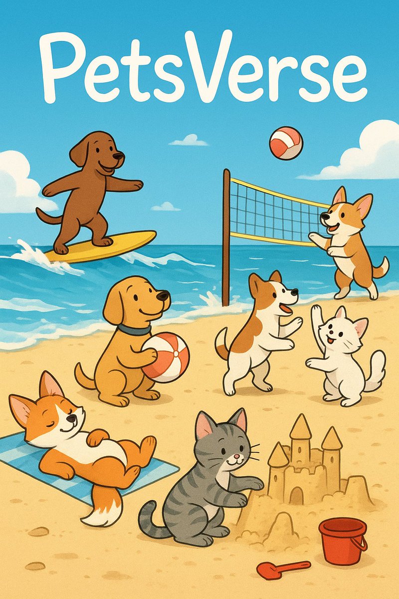 gideonib_'s tweet image. From surfing kings to volleyball queens, the pets are outside and VIBING!
This is the world where fun never stops… and the community keeps winning. 🏖️🔥

Welcome to PetsVerse, where every day feels like a vacation.
#PetsVerse #CryptoPets #Web3Vibes #BullishEnergy 
Let&apos;s go guys