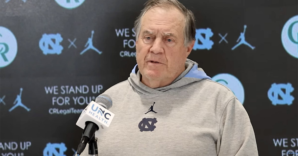 "Big rivalry game here for us. This game means a lot ..."

Read and watch what Bill Belichick said from the podium as UNC prepares to play Duke: on3.com/teams/north-ca…