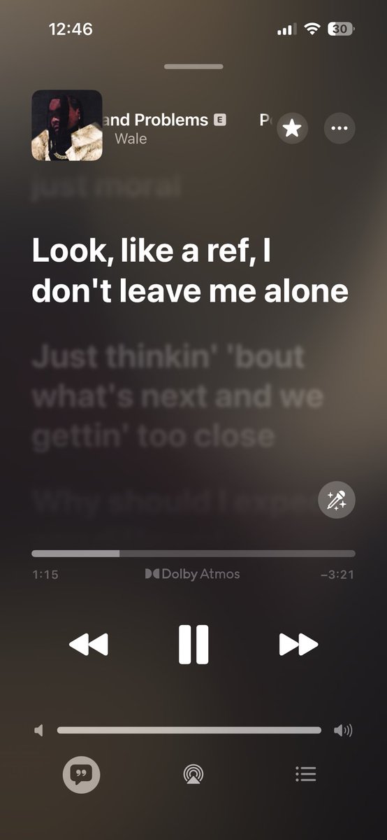 lipglossNflaws's tweet image. Dear, @AppleMusic ,

@wale says:

“Lack of effort, don’t mean leave me alone” in (Power and Problems) who’s responsible for this?? 🤔