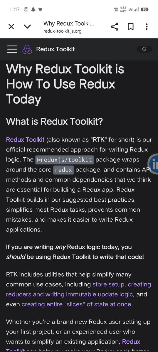 PremMaurya723's tweet image. Took a deep dive into Redux Toolkit for global state in StudySync—way easier than juggling useContext! Docs + tutorials helped a ton. Excited to refactor and simplify my app’s logic! ⚡️ #BuildInPublic #ReduxToolkit #React #StudySync