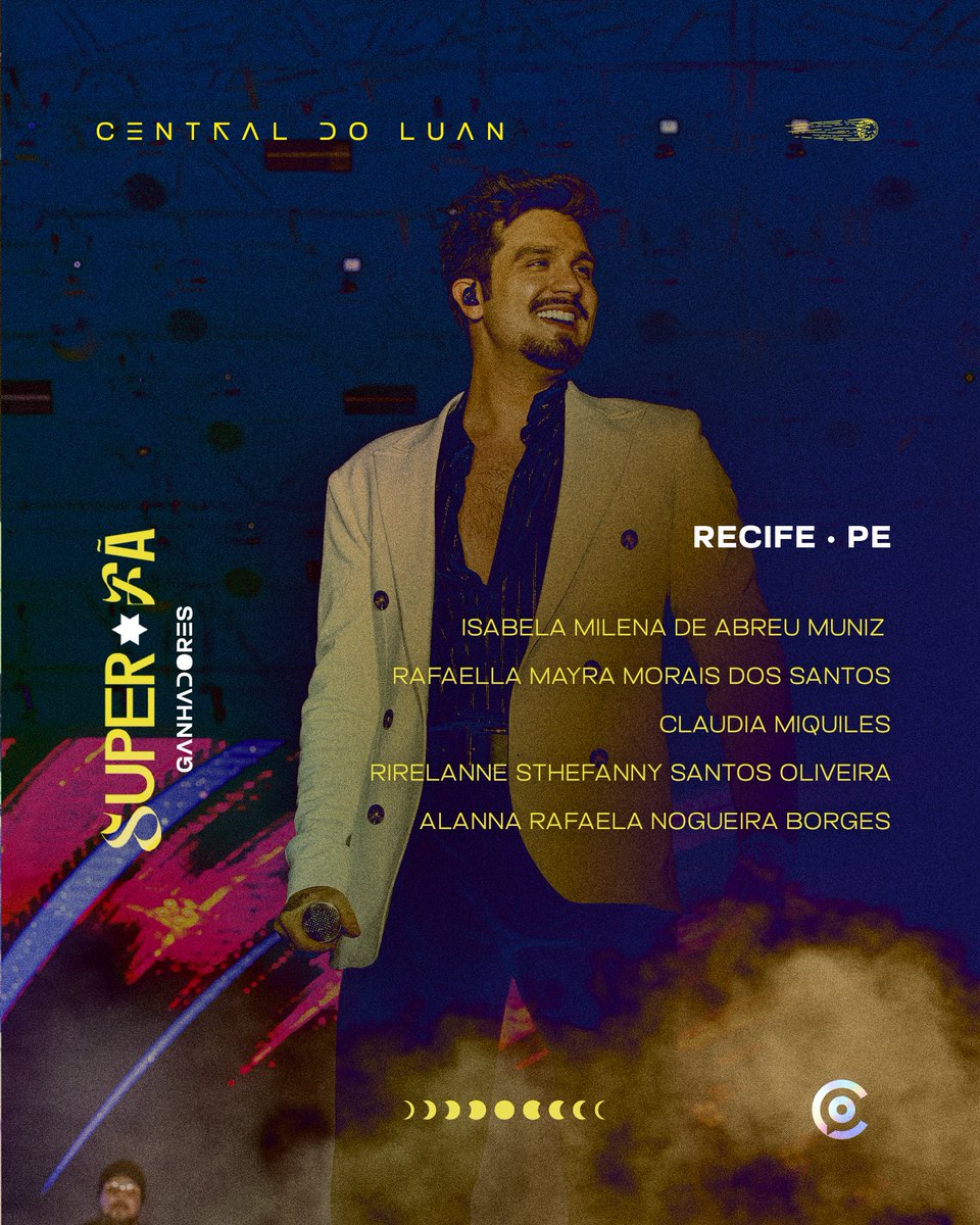 centraldoluan's tweet photo. RESULTADO SUPER FÃ - CALDAS NOVAS E RECIFE

Parabéns, pessoal! Vocês foram os sortudos escolhidos para viver uma experiência única nos shows do @luansantana em Caldas Novas e Recife. Confiram o e-mail de vocês e aproveitem muito o show ❤️ https://t.co/SVeBQPkHbv