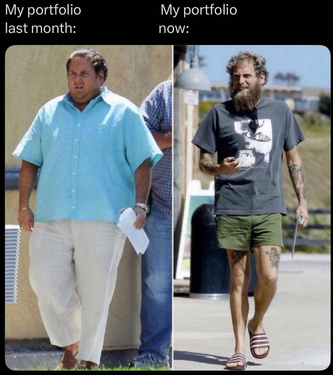 RCADESIGNAL's tweet image. MΞMΞ STAGΞ
↳ KEEP ON HODLING

▌MY PORTFOLIO LAST MONTH VS NOW