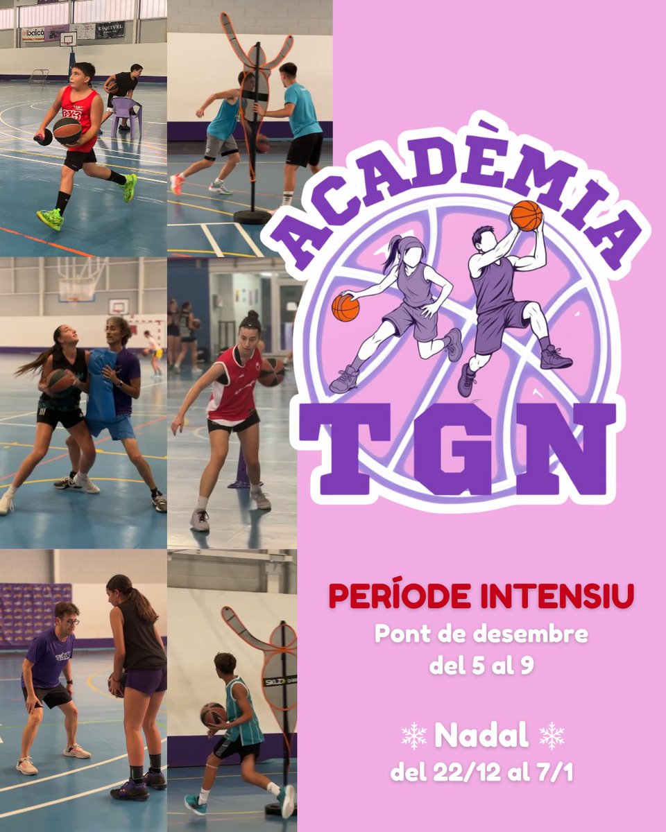 TGNBasquet's tweet photo. 🔝 L’Acadèmia TGN obre període intensiu pel pont de desembre, del 5 al 9, i totes les festes de Nadal

☎️ Per a qualsevol dubte contacteu-nos via Whatsapp: 615964258

Llegiu aquí la notícia⬇️⬇️⬇️
https://t.co/BYboR0JaNO https://t.co/AQ3wpSIxeZ