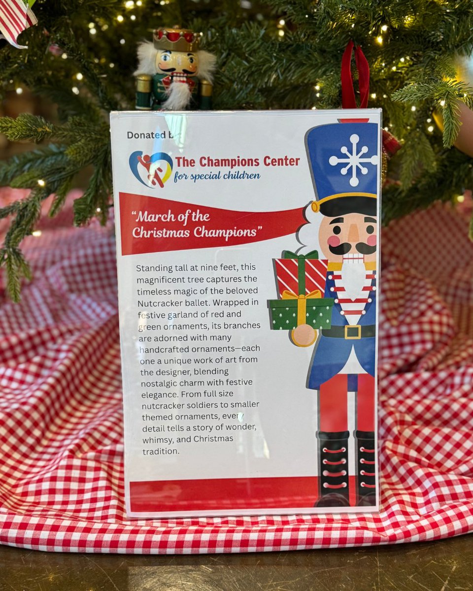 champcentersc's tweet image. If you are attending the Festival of Trees at The Bleckley Station over the next few days, be sure to check out the 9ft &quot;March of the Christmas Champions&quot; Tree designed by The Champions Center.  What a great way to to kick off the holidays!  
#festivaloftrees #andersonfreeclinic