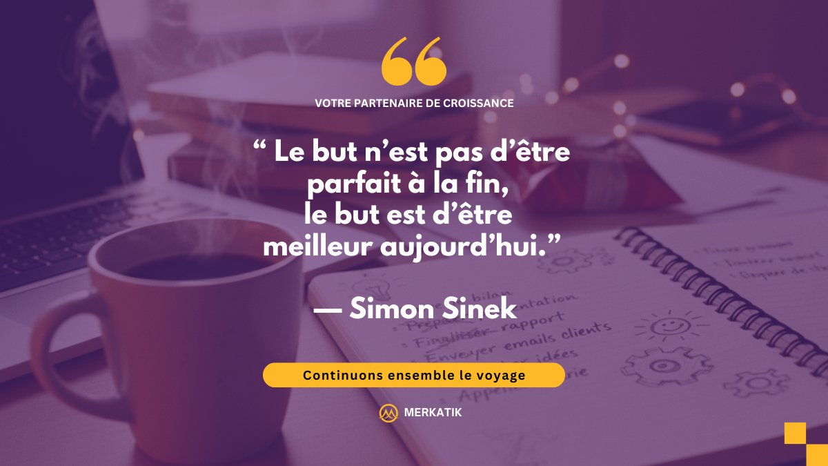 MerkatikAgency's tweet image. La perfection, c’est surfait. Ce qui compte, c’est d’être un peu meilleur qu’hier.

#leadership #progres #merkatik