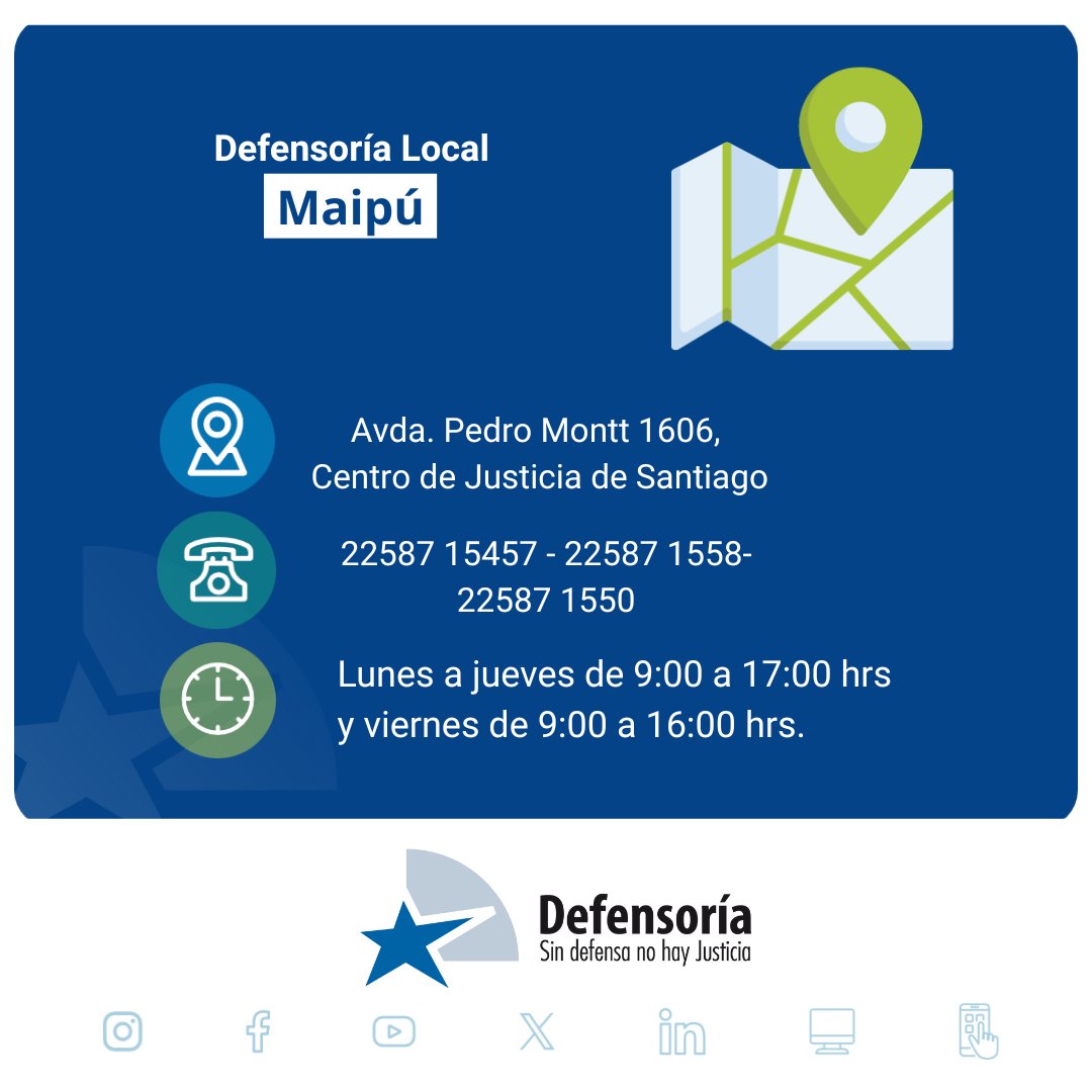 Defensoría Regional Metropolitana Sur tweet media