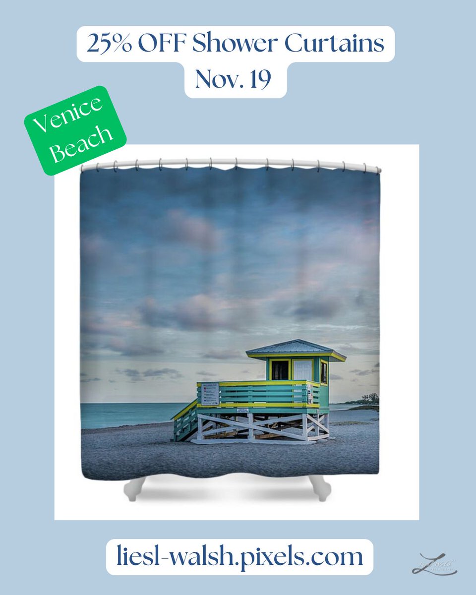 LieslWalsh's tweet photo. 25% off #HomeDecor today! Nov. 19 ππ
#showercurtains, #throwpillows, #coffeemugs, #bathtowels #beachtowels, #duvetcovers
https://t.co/GNi5d3SfOO
#venicebeachfl #veniceflorida #giftsforher #holidaysales #florida #bathroomdecor #coastaldecor #venicefl https://t.co/AmiUFrf6GO