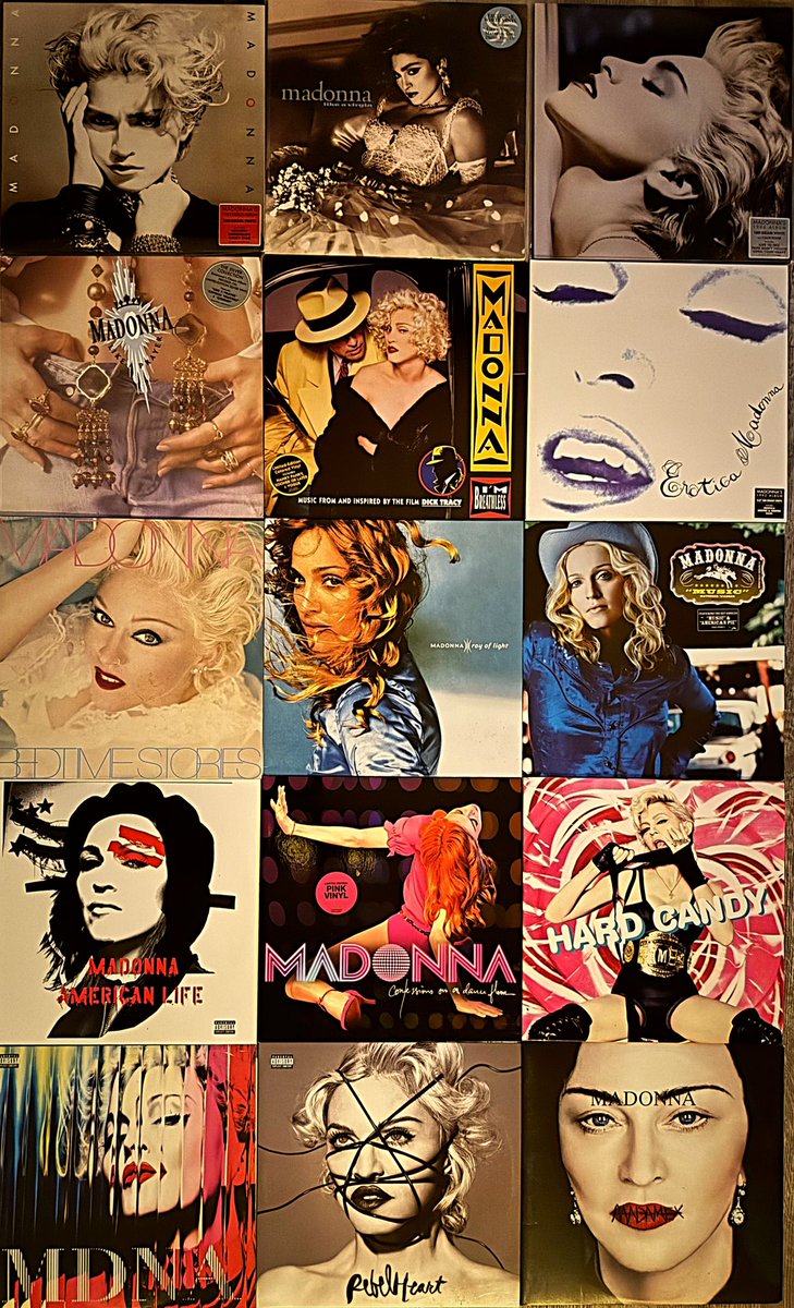 🎼 I have a tale to tell! 🎶 

Jullie zullen denken, lekker boeiend, 
maar ik heb dan eindelijk alle studio albums van #Madonna op nieuw vinyl (180gr.) in huis! 

De een iets zeldzamer dan de ander, maar, voor mij in ieder geval, 
allemaal even bijzonder!