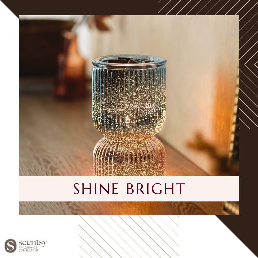 lisainsocal's tweet image. Add instant sparkle to your space with the Shine Bright Warmer! Its ribbed glass design shimmers with a golden, glittery glow-perfect for Christmas or year round!
lisavaughn.scentsy.us
#Sparkle #shine #glitter #Christmasdecor #holidaydecor #beautifulhome #shiny #loveChristmas