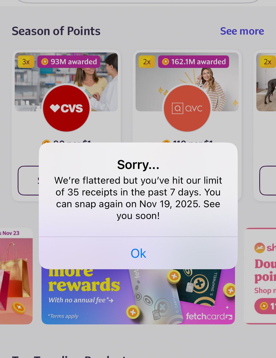 Hey <a href="/FetchRewards/">Fetch</a> why you do me like that 😩🤷‍♀️🤔