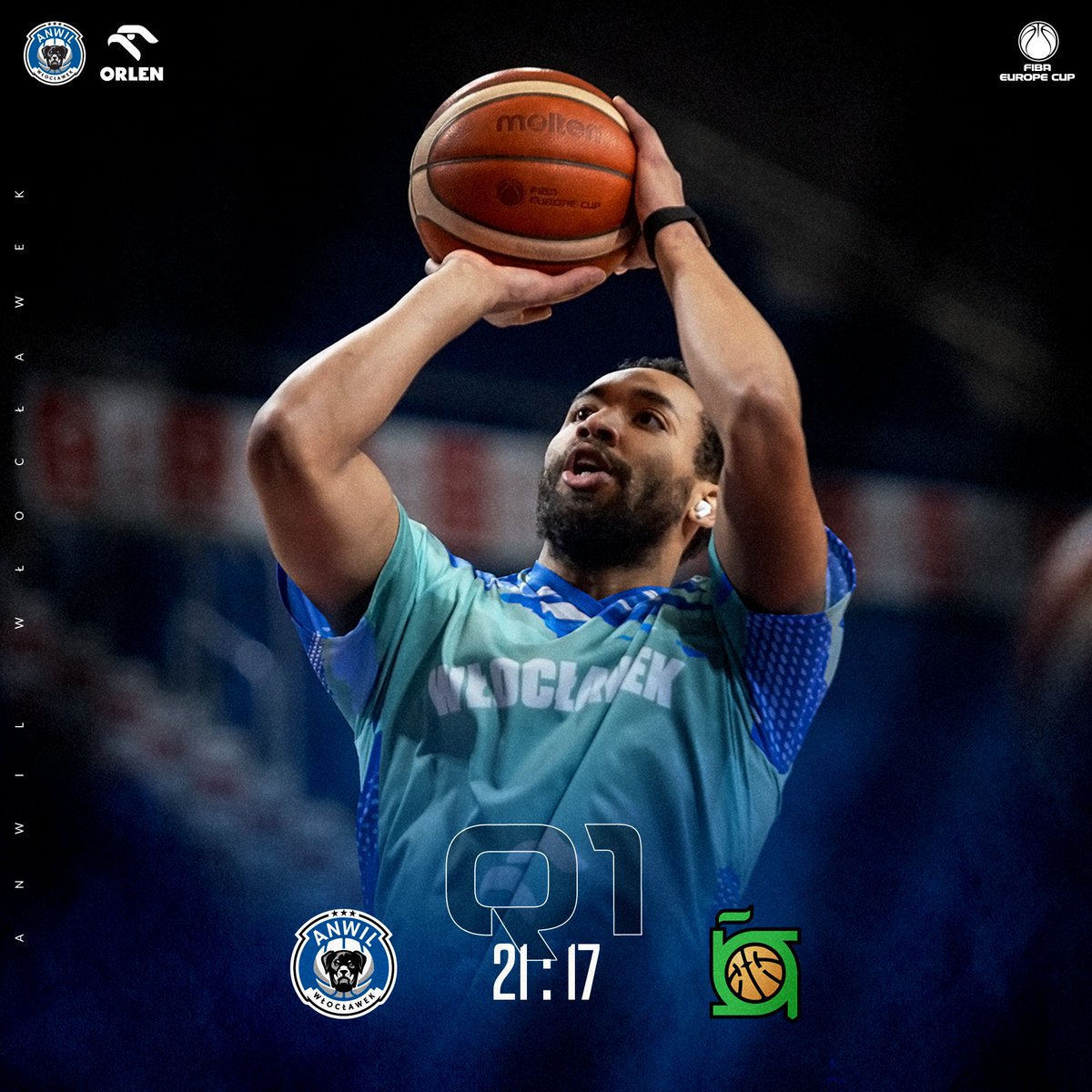 1Q 🏀
21 | ANWIL
17 | TREPCA 

#plkpl