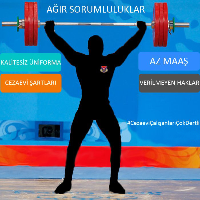 “Anayasada 5 ay yazıyor; 23 ay nasıl oluyor?” #Cezaevisendikası
<a href="/AYMBASKANLIGI/">Anayasa Mahkemesi</a>
<a href="/TCYargitay/">Yargıtay Başkanlığı</a>
<a href="/TVAdalet/">adalet.tv</a>
<a href="/Ikm_Muallim/">Sadettin</a>
<a href="/adalet_bakanlik/">T.C. Adalet Bakanlığı</a>
<a href="/ctekurumsal/">Ceza ve Tevkifevleri Genel Müdürlüğü</a>