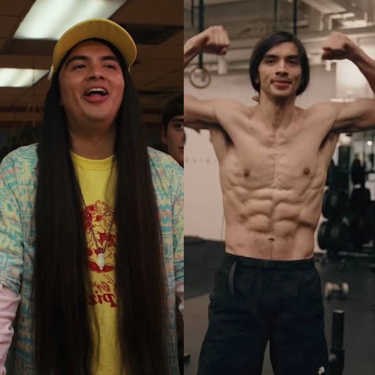 creepydotorg's tweet image. ‘Stranger Things’ star Eduardo Franco transformation 💪