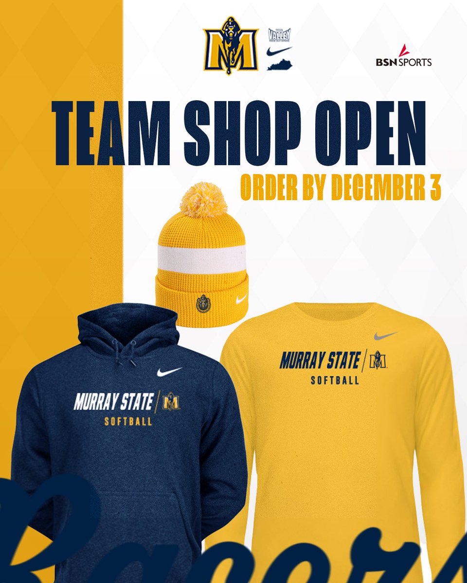 🚨Team Shop Open🚨

The Murray State Softball team shop is now open! Click the link below to get your Racer Softball gear! All orders must be placed by December 3.

🔗tinyurl.com/mwba6nmj

#GoRacers🏇