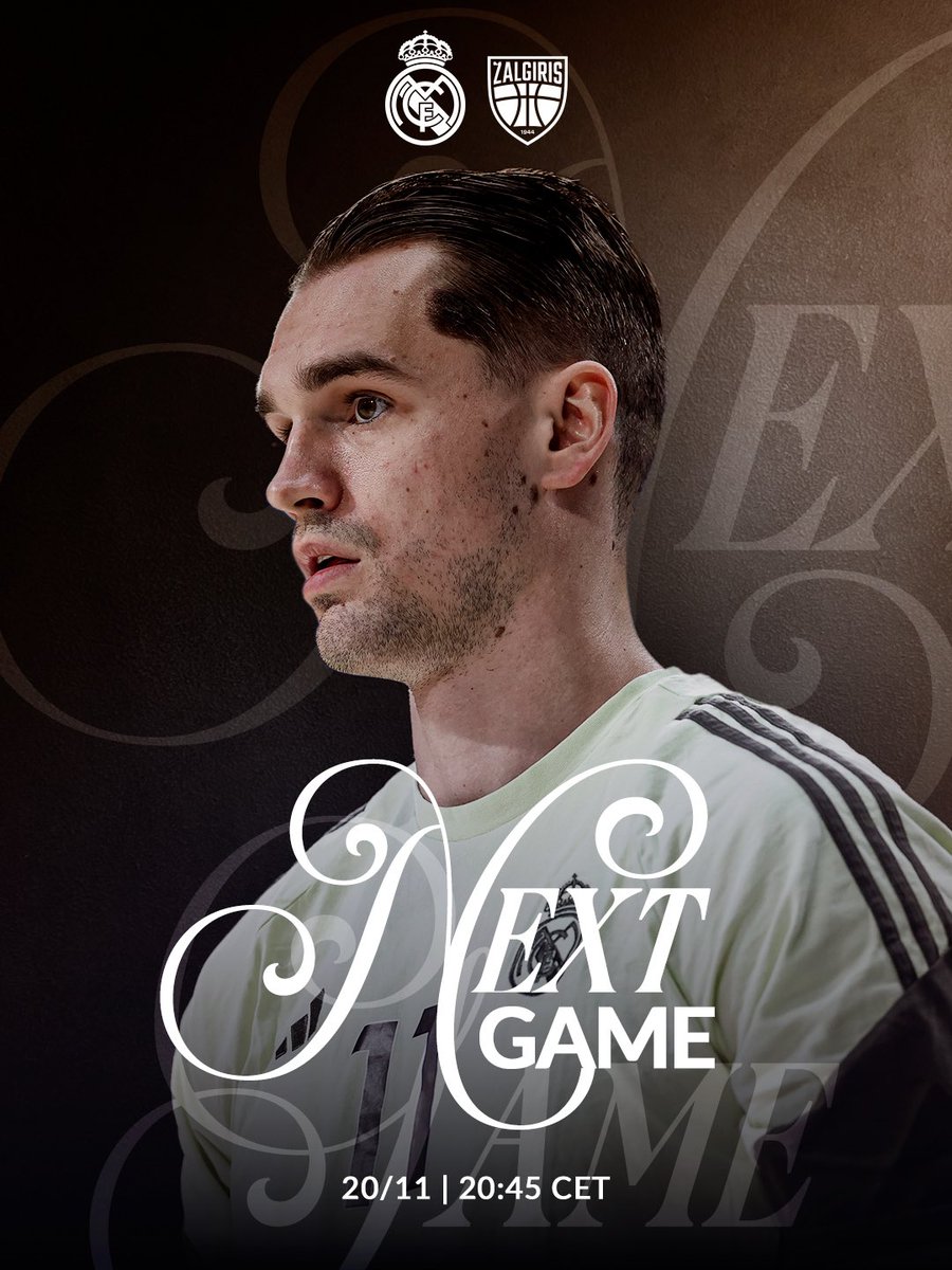 IamCristianMT's tweet image. @RMBaloncesto 🆚 @bczalgiris 
20 Noviembre 20: 15
Los blancos con una  mala racha en Europa reciben a Zalgiris ,partido muy complicado para los de Scariolo ante un equipo en la parte alta de la tabla.

RM⚪❓Feliz,Len
Zalgiris🟢❌Giedraitis y Williams-Goss
#rmbaloncesto #zalgiris