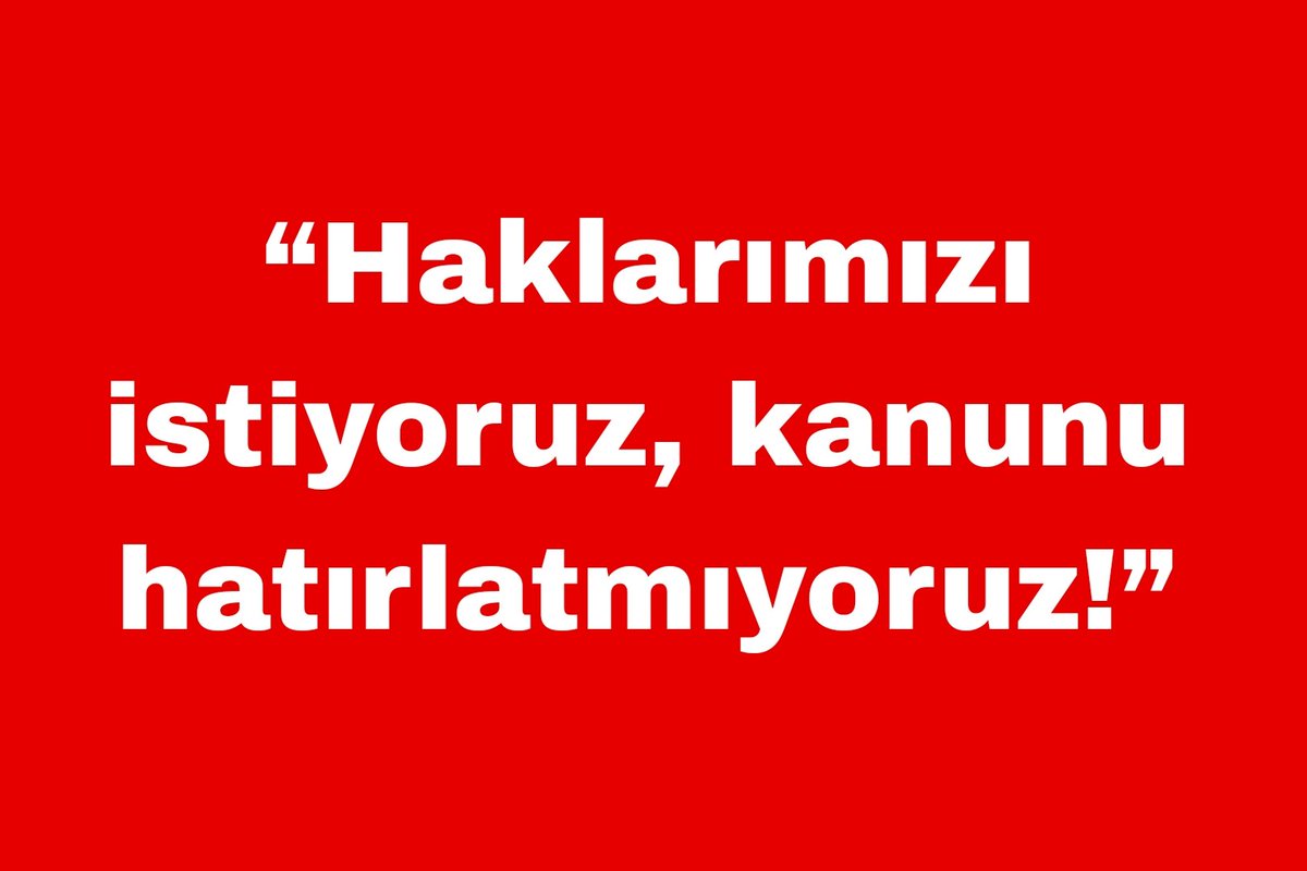<a href="/AYMBASKANLIGI/">Anayasa Mahkemesi</a> 
“85 bin çalışanın hakkı, kimsenin keyfine bırakılamaz!”

#Cezaevisendikası
