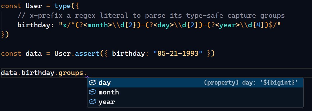 arktypeio's tweet image. coming in ArkType 2.2...

e(x)ec mode for regex literals🧑‍🍳