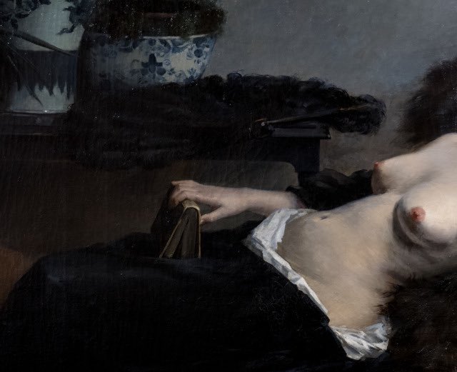 Le Repos du modèle by Fanny Fleury, 1882