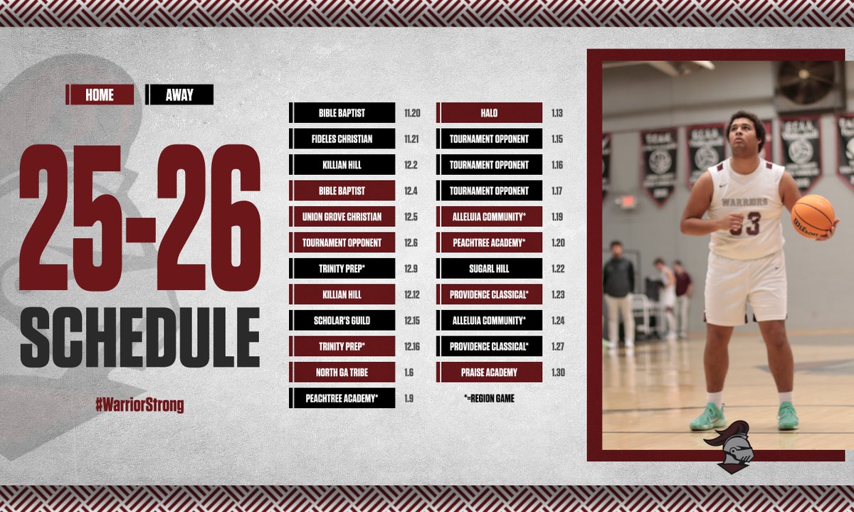 vbsathletics's tweet image. Basketball season is almost here! Here is a look at all of you Boys&apos; Warrior basketball games for the year! Come show up and show out for your Warriors as they look to bring home a state title this year! #WarriorStrong⚔️