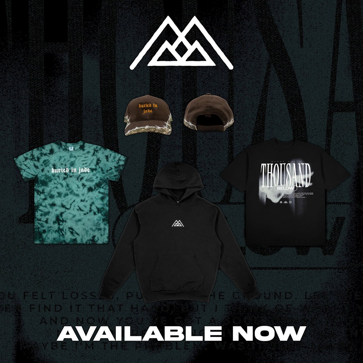 ThousandBelow's tweet image. Buried In Jade tour merch is now available in our webstore 

thousandbelowmerch.com
