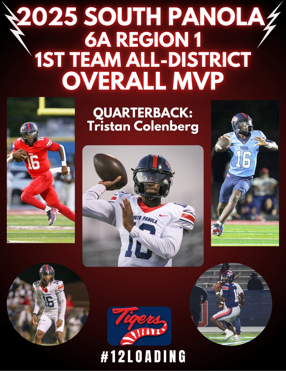 SouthPanolaFB's tweet image. CONGRATS TO OUR FIRST TEAM ALL-DISTRICT OVERALL MVP: TRISTAN "BOSS" COLENBERG!!!! 

#SPTigers #USP #TigerPride #12LOADING