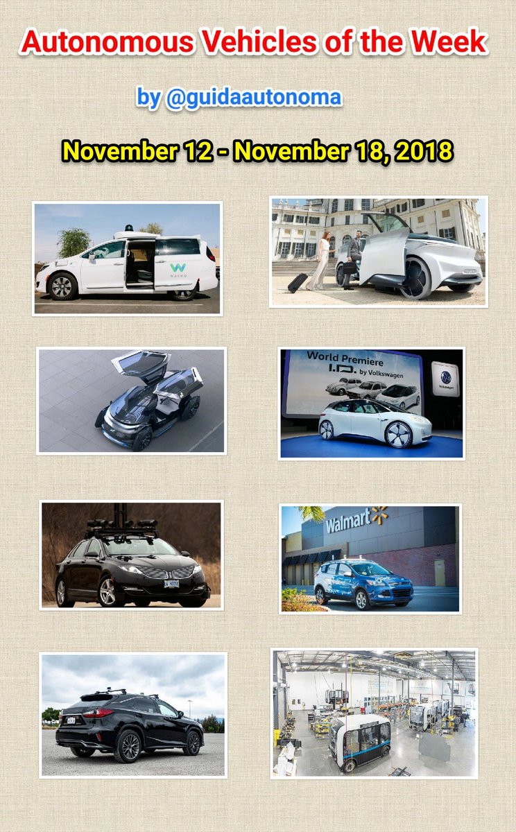 guidaautonoma's tweet image. #AutonomousVehicles of the Week 
7️⃣ years ago‼️
November 12-November 18,2018
🚗🚚🚌🚕

@AkwyZ @GlenGilmore 
@FishEyeBoxIndia @ProcurementStar @Procurement2030 @SupplyChain2030
@arikring @Nicochan33
@sonu_monika @Khulood_Almani @enricomolinari
#SelfDrivingCars #SmartCity #Robotaxi