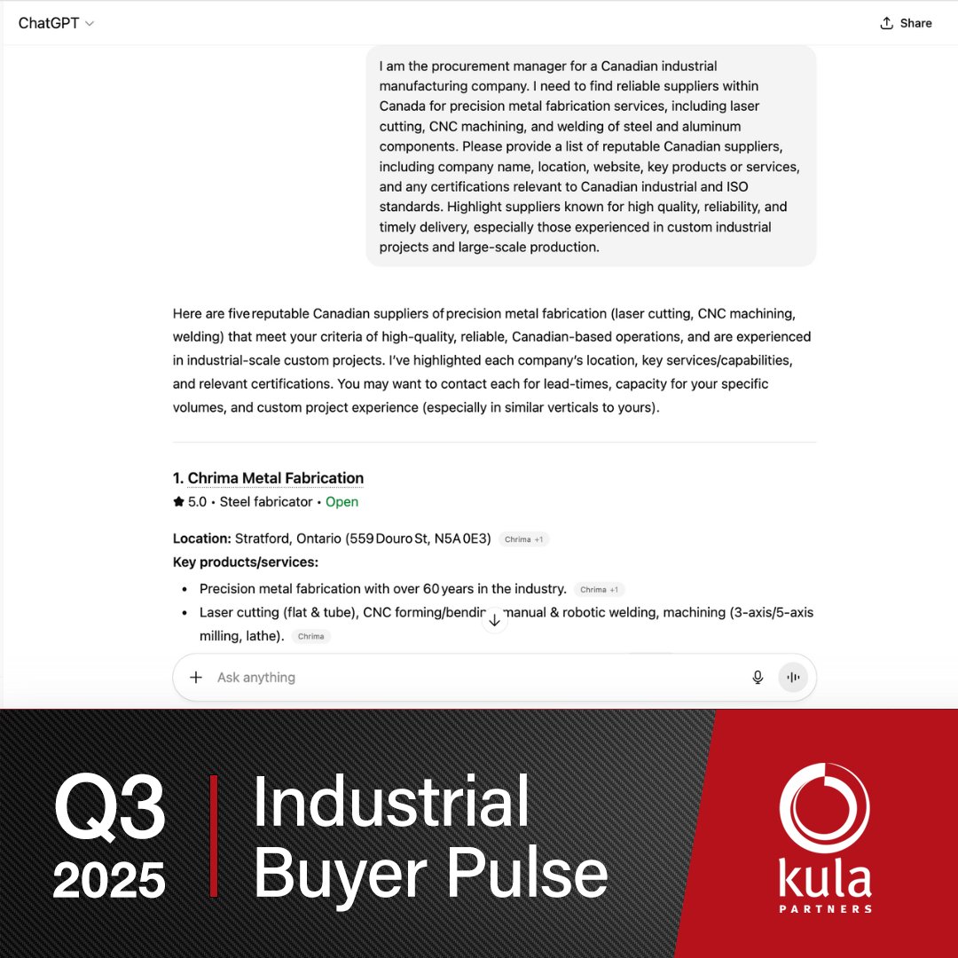 Industrial buyers are increasingly relying on AI to surface and evaluate suppliers. Structured, factual, and machine-readable content ensures your expertise is visible in that process. 

Make your content LLM-ready with our new AI Search Content Playbook: hubs.la/Q03Svs2Y0