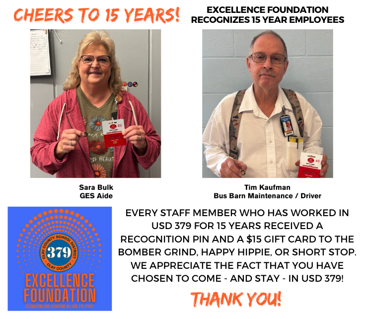 GarfieldBengals's tweet photo. THANK YOU to our 15-year employees! #celebrate379 https://t.co/ahybbon6fC