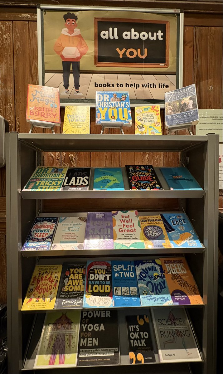 ccb_library's tweet image. Marking International Men’s Day and Movember with a display of fact books to support your physical and mental health and wellbeing - across all aspects of life.

#schoollibrary #nonfiction #nonfictionnovember #youmatter
