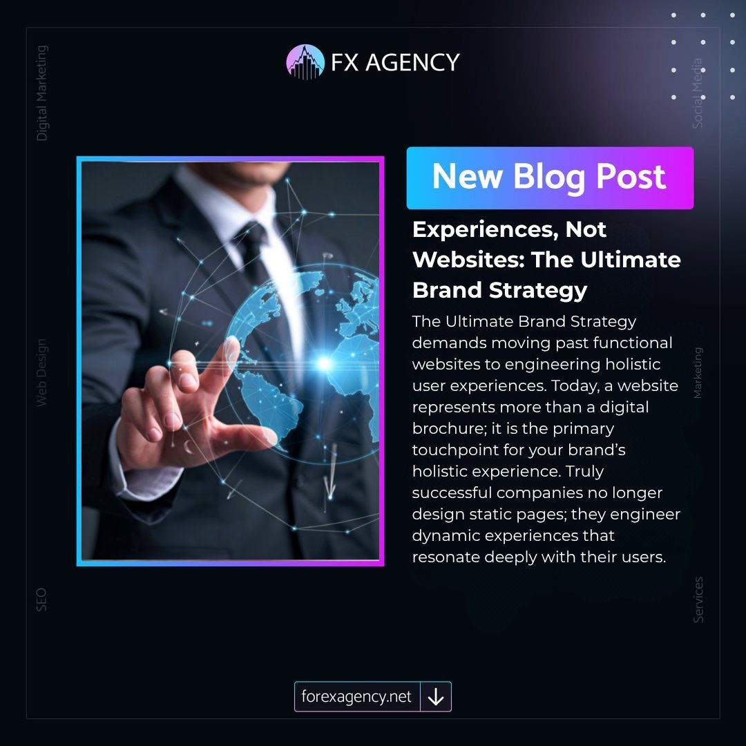 AgencyForex's tweet image. 🌐 Experiences, Not Websites! ⚡
Modern brands are shifting from simple pages to full, immersive user experiences. Your website isn’t just a site-it’s your brand’s core touchpoint.
See why UX is now non-negotiable. ✨
#BrandStrategy #UXDesign #DigitalExperience
