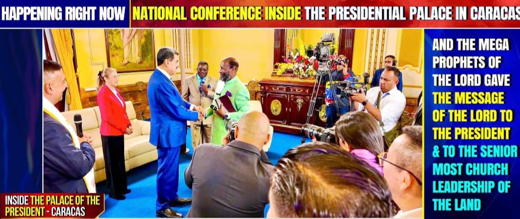 RepentTyle91238's tweet image. (@LindaHampton) on X

There was War about to break out between USA 🇺🇸 and Venezuela 🇻🇪 but the Two Mightiest Mightiest Prophets of The Lord Jehovah Yahweh HASHEM stepped forward and Decreed Peace of Christ.

#GrandReception2025