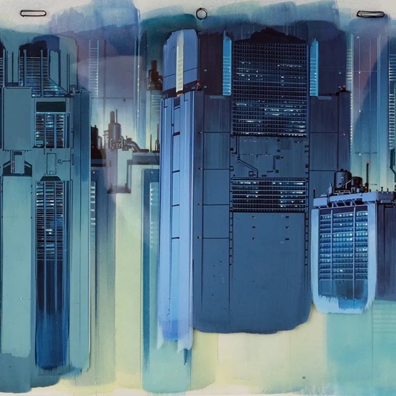 ArtofBattletech's tweet image. Non-Battletech post: apparently it was the 30th anniversary of Ghost in the Shell (although I watched it on a crusty old vhs tape later) and it remains one of the most beautiful and influential sci-fi aesthetics of all time. Every single frame is a work of sci-fi art.