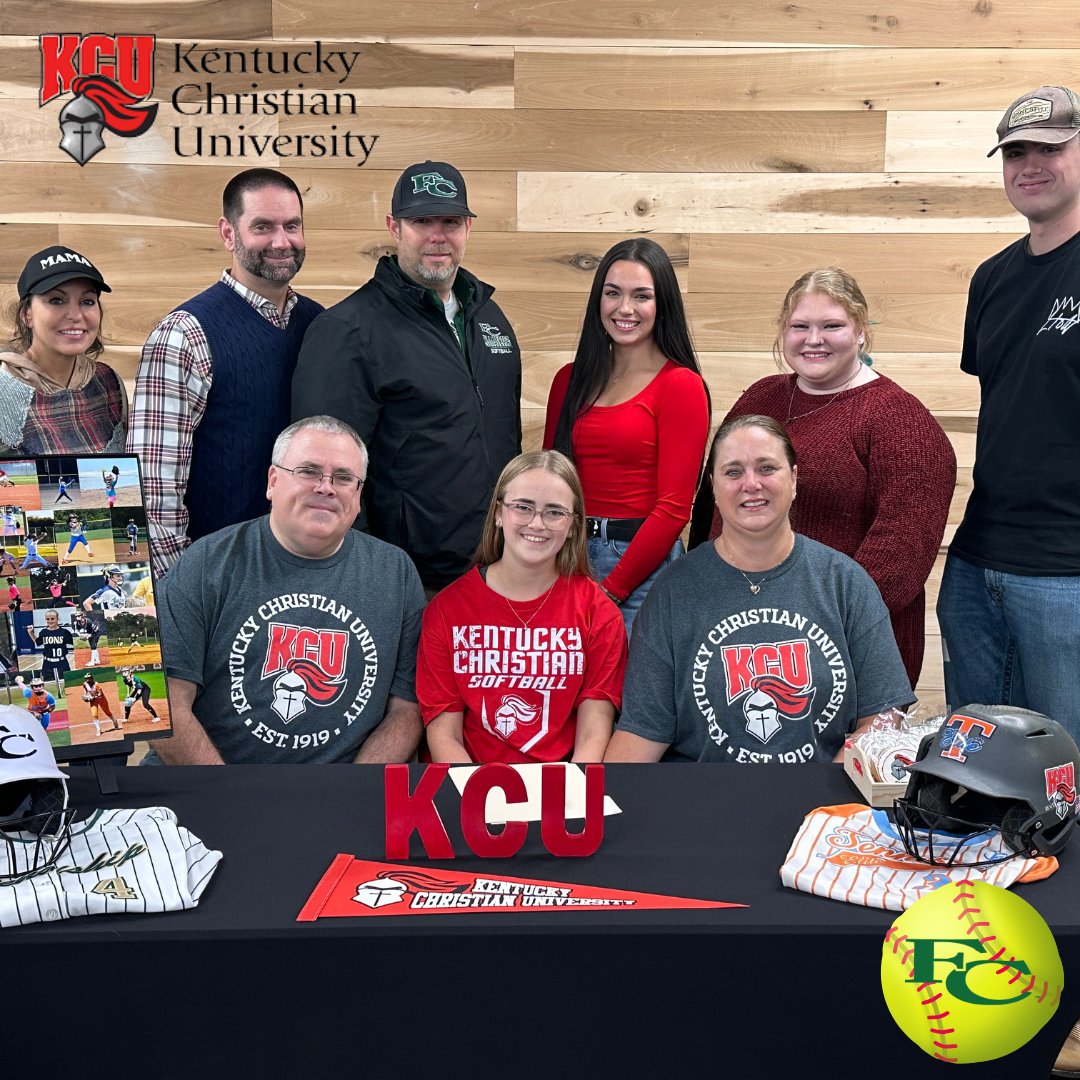 FCScommanders's tweet image. Congratulations to FCS senior, Angela Eden for signing to Kentucky Christian University to play softball! We are so proud of you!🥎