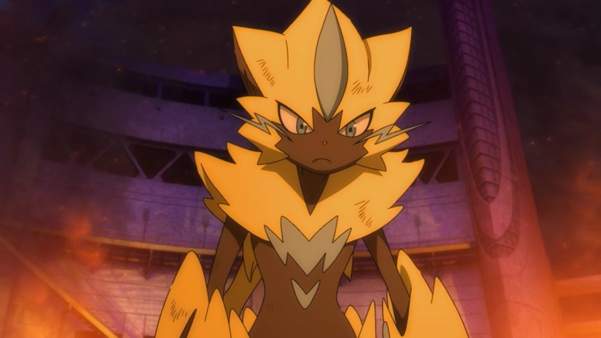 KizzityKaito's tweet image. I love this, actually.

ZA&apos;s story comments a lot about the harms of urbanization, something Zeraora is associated with in each of narrative appearances.

-In Power of Us it was traumatized by smugglers.

-In the SM anime it lived in a post-apocalyptic ruin caused by pollution.