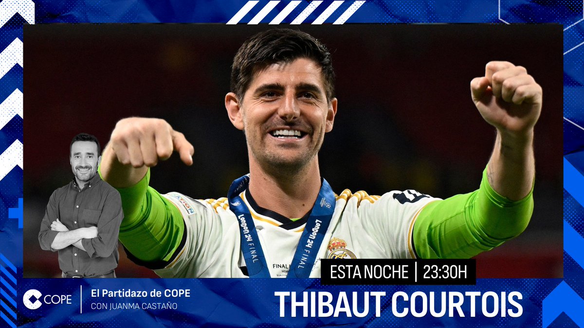 💥 Esta noche, el mejor portero del mundo, en <a href="/partidazocope/">El Partidazo de COPE</a> 

🧤 <a href="/thibautcourtois/">Thibaut Courtois</a>, con Juanma Castaño

⏰ 23:30h
📺 Sigue la entrevista en vídeo en nuestras redes sociales

📻 #PartidazoCOPE