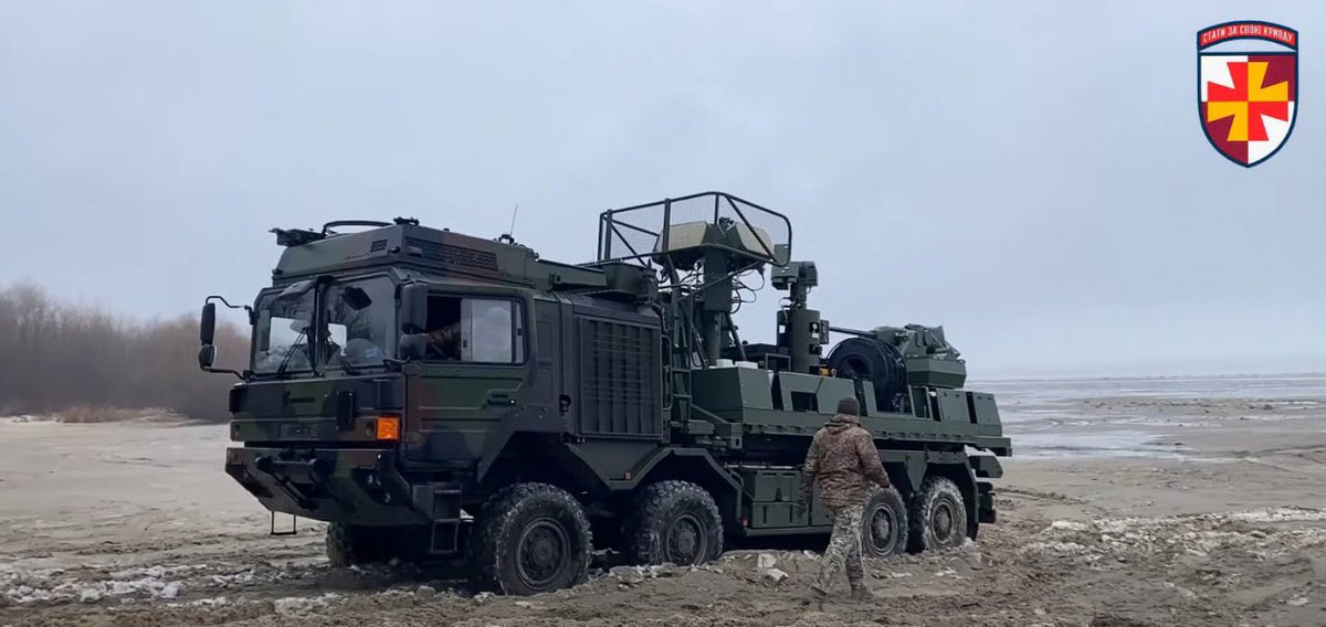 The MSI-DS Terrahawk Paladin air-defense system on a MAN HX chassis has been shown for the first time in service with the Ukrainian Armed Forces.