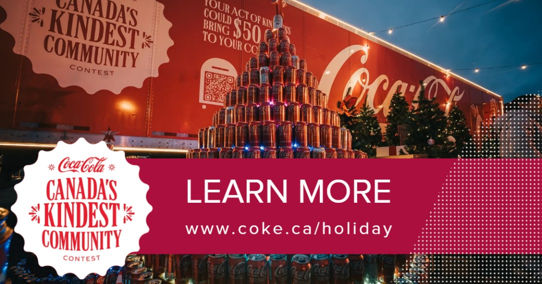 WRCommFdn's tweet image. This year’s Canada’s Kindest Community contest is awarding $100,000 to one amazing community, in partnership with @cfc_fcc_ and the winning region’s local community foundation.

Nominations are now open! Learn more about the contest: coke.ca/holiday
