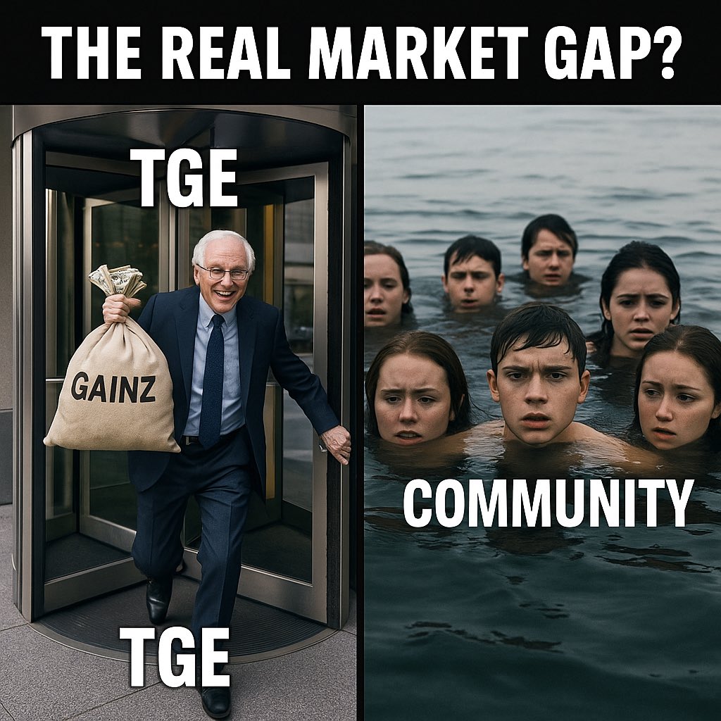 TneVova's tweet image. The real market gap?
Every TGE turned into an exit event — early sellers win, the community becomes liquidity, and momentum dies on day one.
It’s a system designed to fail long-term.
AlignerZ is rewriting that logic @Alignerz_ 
#Wallchain #g26 #Web3Community