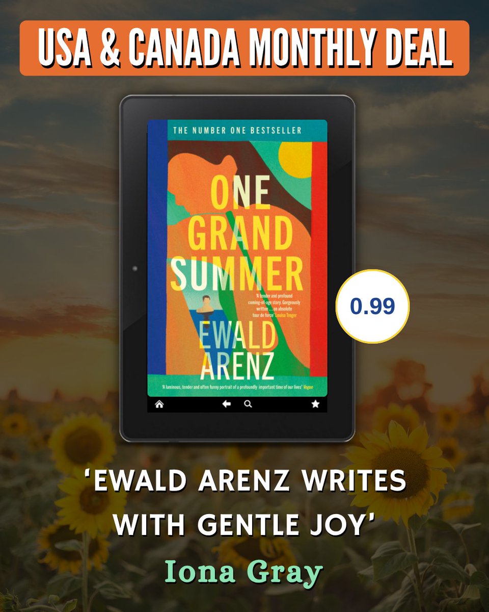 The book we ALL need right now!

<a href="/EwaldArenz/">Ewald Arenz</a>'s glorious, heartachingly beautiful #OneGrandSummer t <a href="/FwdTranslations/">Rachel Ward</a>

Only 0.99 for #USA &amp; #Canada readers!

The No. 1 BESTSELLER!

☀️ bit.ly/3CJZFO0  

#BookTwitter #TranslatedFiction #ReadTheWorld