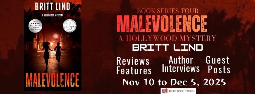 KimBartosch's tweet photo. Just finished 'Malevolence' by Britt Lind, and I'm blown away! If you're a fan of Hollywood mysteries with depth and drama, this one's for you. Don't miss out! 📚 https://t.co/MpXzMKiFpi #Malevolence #BookRecommendation @iReadBookTours #BrittLind https://t.co/H8408TndIA