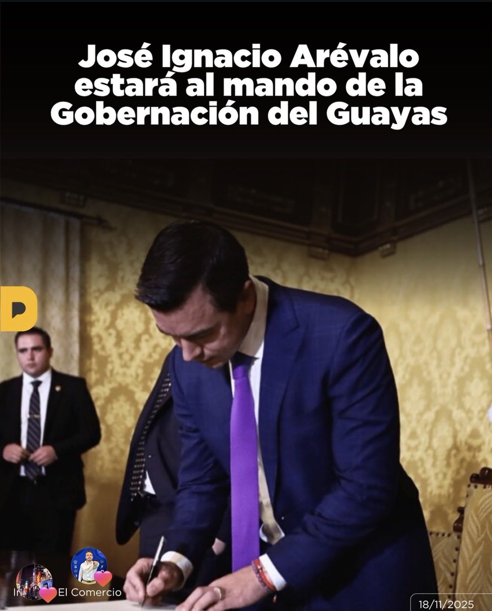 Felicitaciones a Jorge Arévalos por su nuevo cargo en la Gobernación del Guayas.
Le deseo éxitos en esta nueva responsabilidad y que su gestión contribuya al desarrollo y bienestar de la provincia.
Muchos exitos..!!