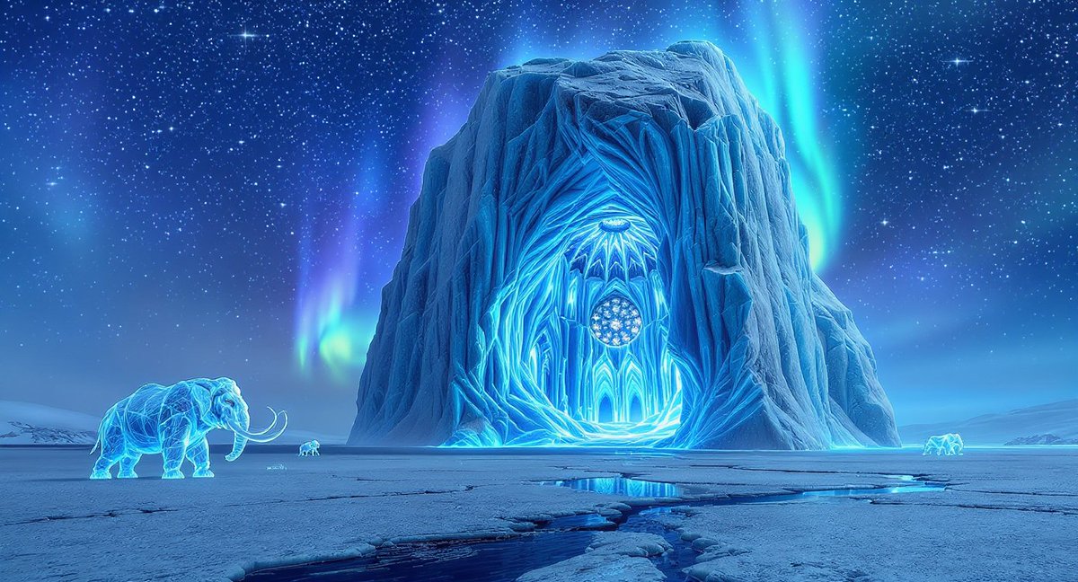 PromptSin's tweet photo. Discover the icy world of fantasy! ❄️ Explore and share your adventure. #FrozenKingdom #ArcticDreams https://t.co/u1dGJvPPtE