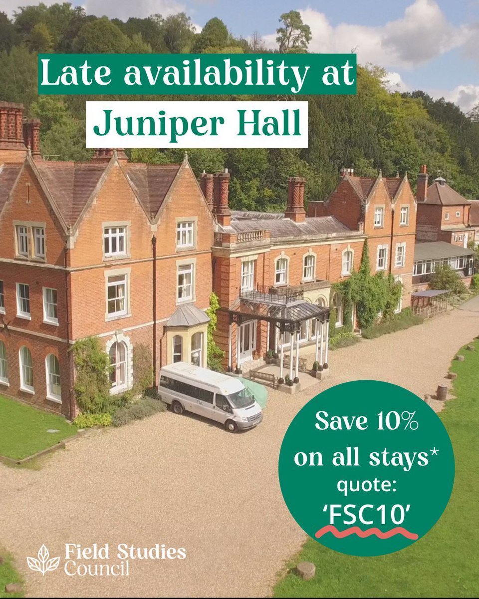 FieldStudiesC's tweet image. Late availability centre hire at Juniper Hall 🏠

📆Monday 22 December 2025 – Monday 5th January 2026

@fscjuniperhall is within easy reach of central London, yet peaceful and secluded. There are places to relax, such as a lounge, games room and outdoor spaces.

Save 10% off all…