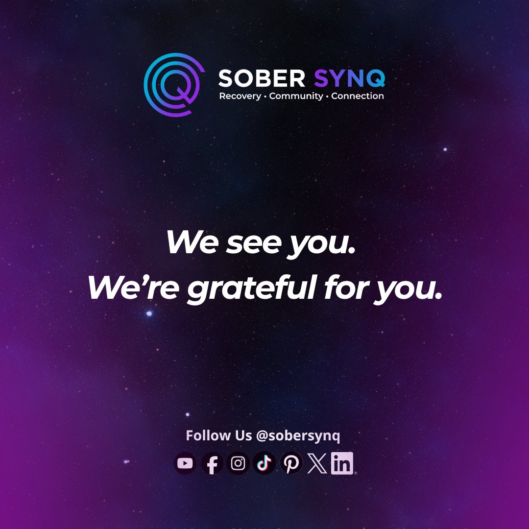 sobersynq's tweet image. You are seen. You are valued. 💜 At SOBER SYNQ, every story matters — every step, win, and comeback. Grateful to walk this journey with you.
 
Join our launch: waitlister.me/p/sobersynq

 #SoberSynq #RecoveryCommunity #Connection #Empowerment #HealingTogether